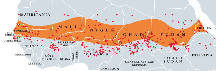 Map of Sahel with unreached people groups Map of Sahel with unreached people groups